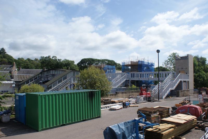 Photo of Progress on the new Dunblane Station Footbridge and Lifts 20.07.14 009