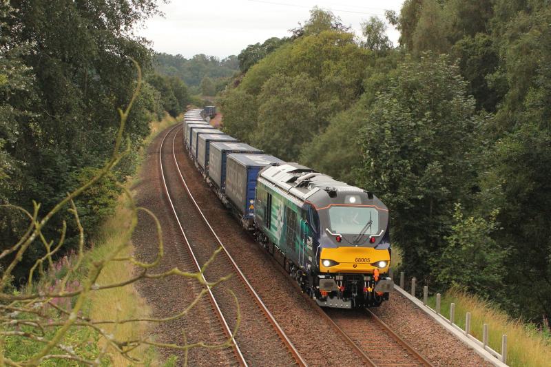 Photo of 68005 with 4H47 from Mossend to Inverness