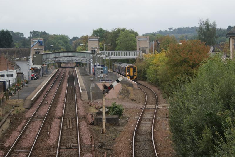 Photo of Dunblane Station's New Bridge and Lifts Almost Ready 18.09.14 002