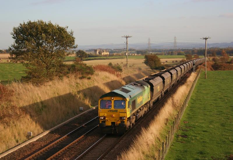 Photo of Shanks 66522 on coal at Plean October 2009