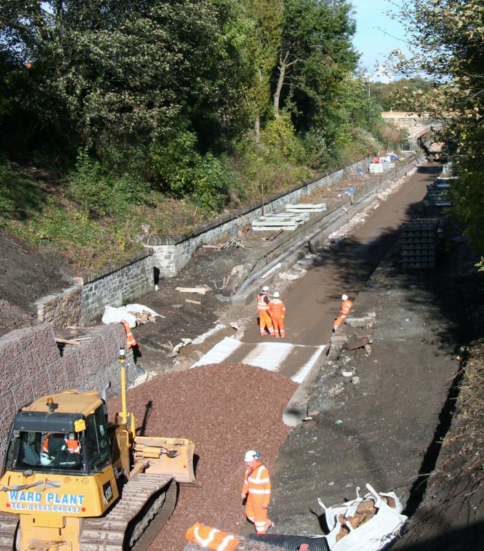 Photo of Eskbank old station site 11/10/14