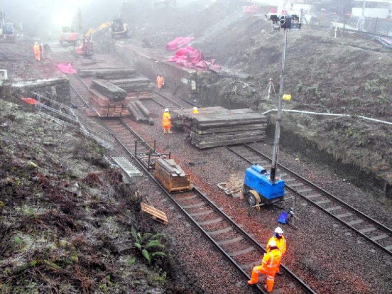 Photo of Carmuirs tunnel now gone in the fog