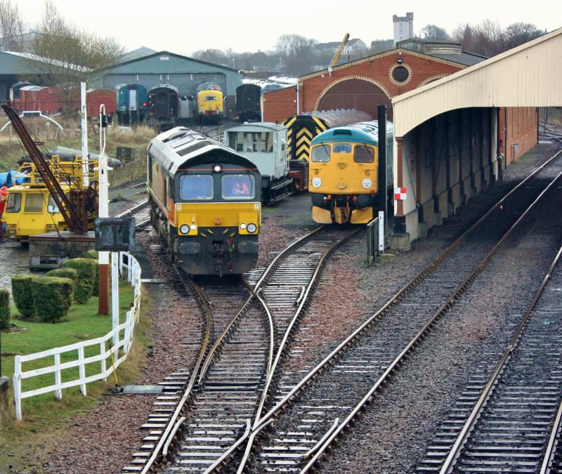 Photo of colas 66849 bo'ness 27.12.14.