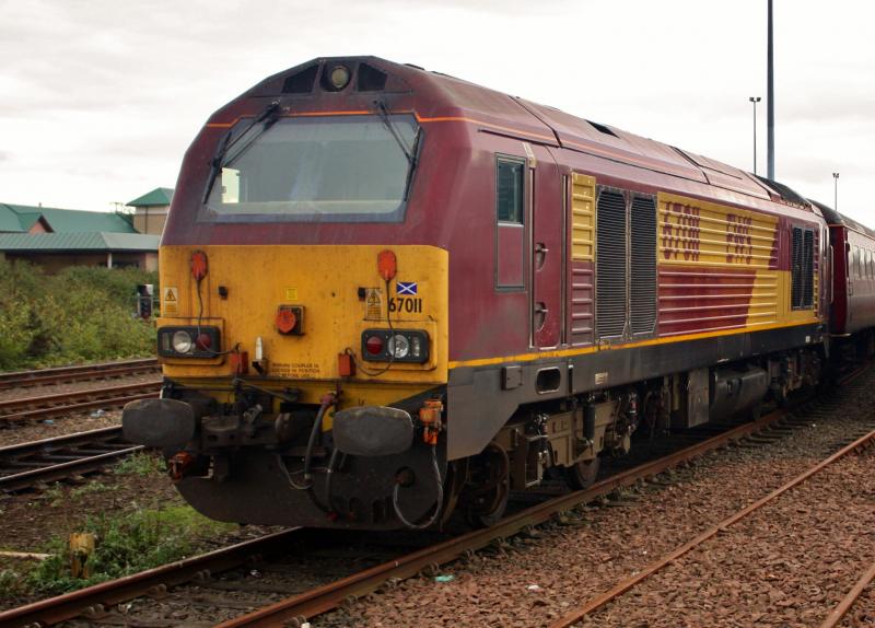 Photo of 67011 at dundee 28.09.14.