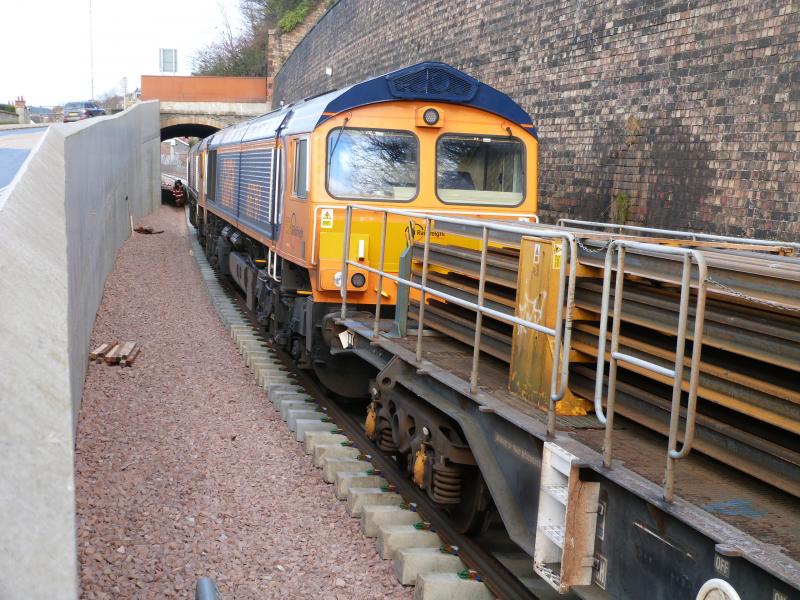 Photo of Locos now through the tunnel.