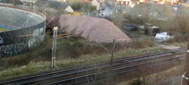 Photo of materials stockpile