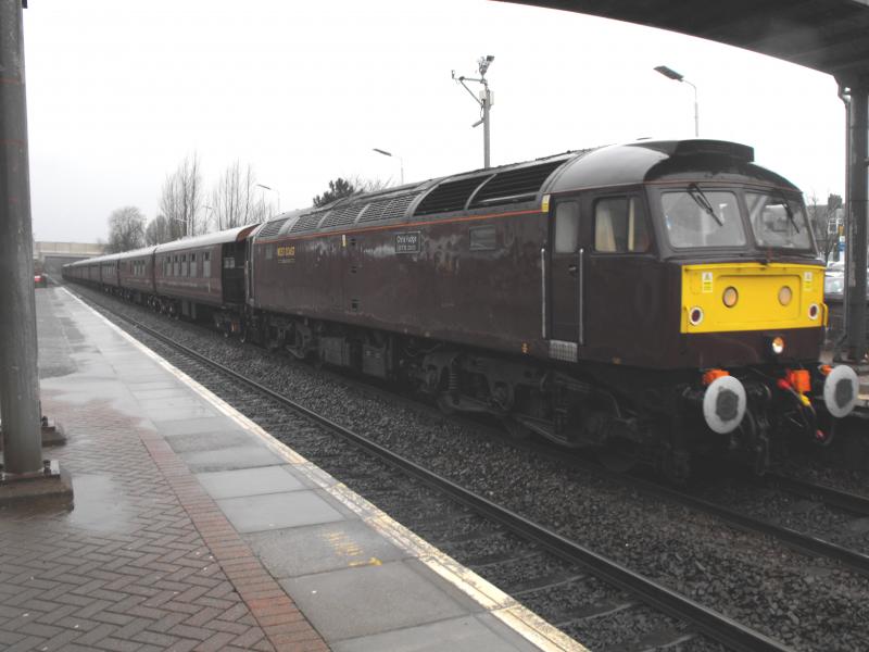 Photo of Chris Fudge named loco leads Royal Scotsman