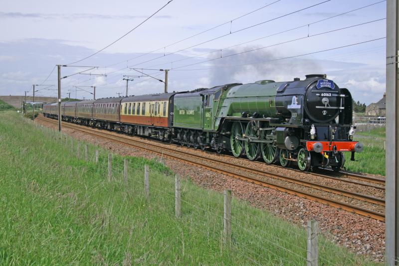 Photo of A1 4-6-2 60163 with 1Z51 railtour form Carlisle To Carlisle at Gailes on 27-06-15.jpg