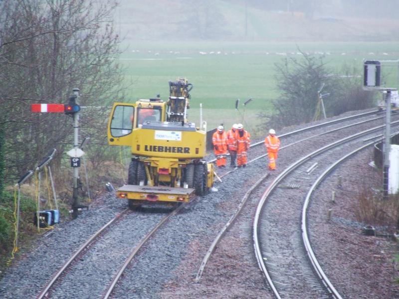 Photo of Track Work at Cupar on 07 Feb 2016