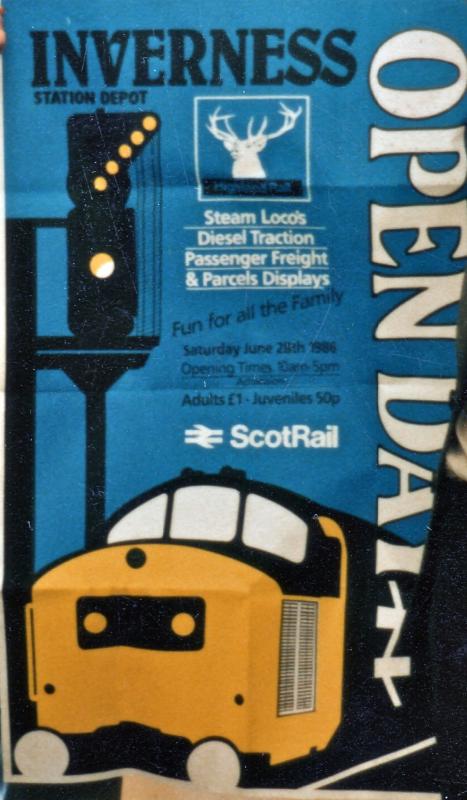 Photo of Inverness open day poster 1986.