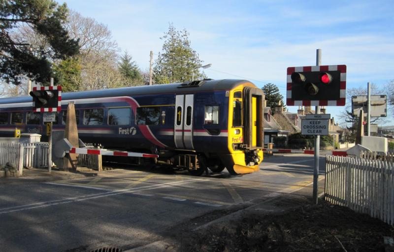 Photo of scotrail 158 nigg level crossing