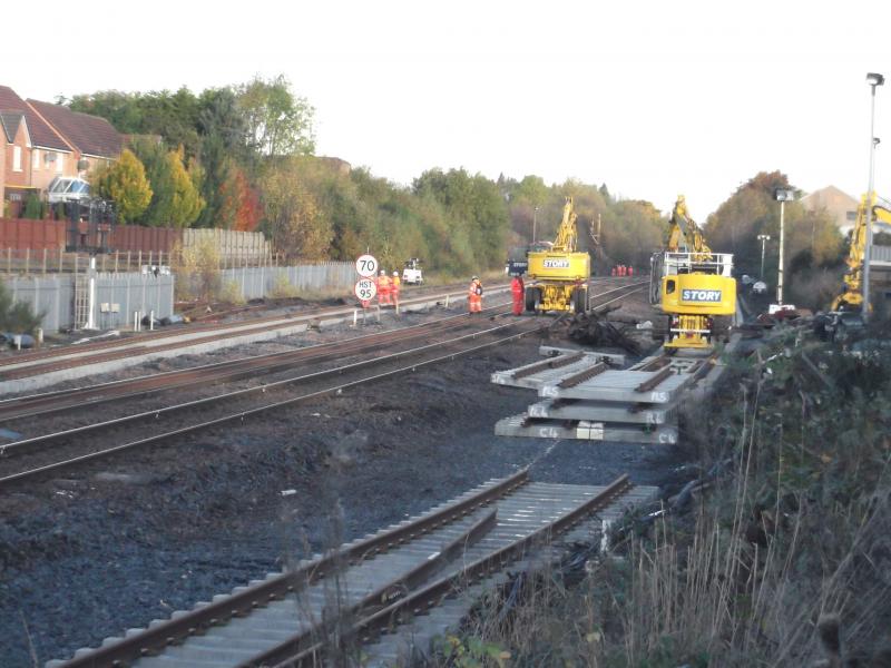 Photo of Larbert work this morning