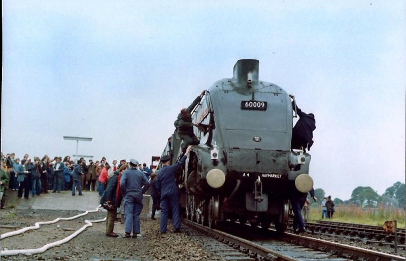 Photo of 60009 gets a service.