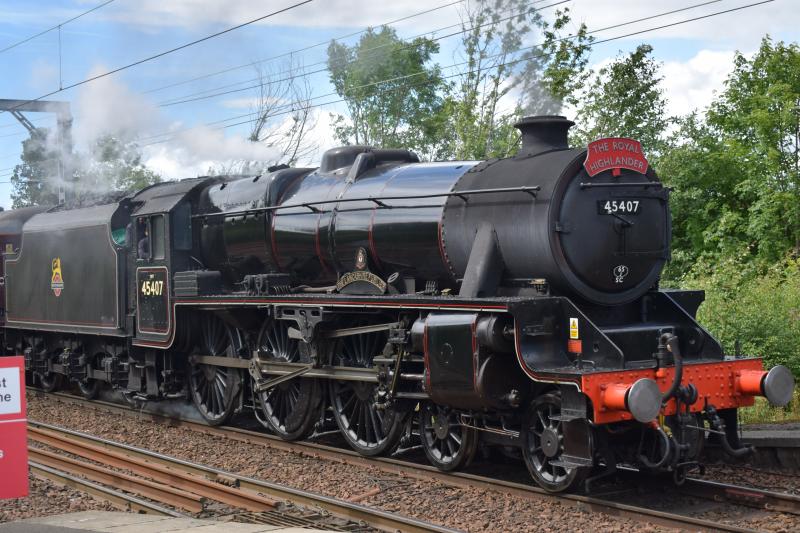 Photo of 45407 at Dumbarton Central 5.8.17