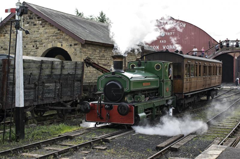 Photo of BON ACCORD WITH THE STOCK OF THE 2.15 DEPARTURE AT BEAMISH 20.8.17.jpg