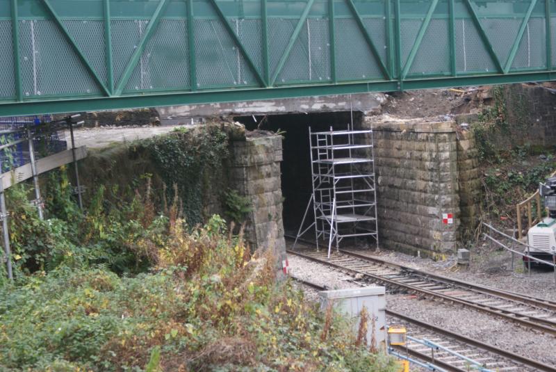 Photo of Stirling Road, Dunblane partial bridge replacement progress at 16:00 on 14.10.17