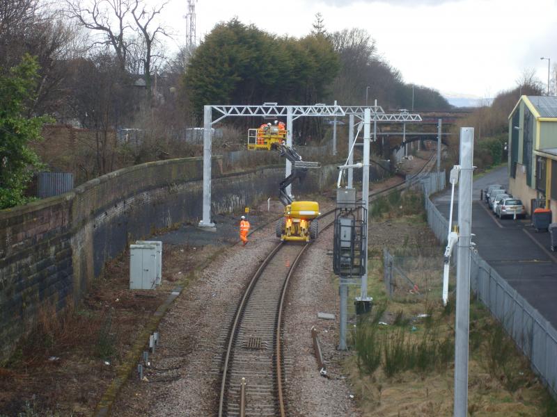 Photo of Alloa - OHL Installation Activity