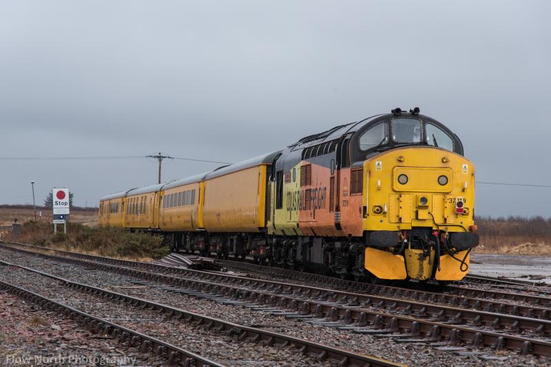 Photo of #37219 with UTU train in Georgemas sidings / 30th March, 2018