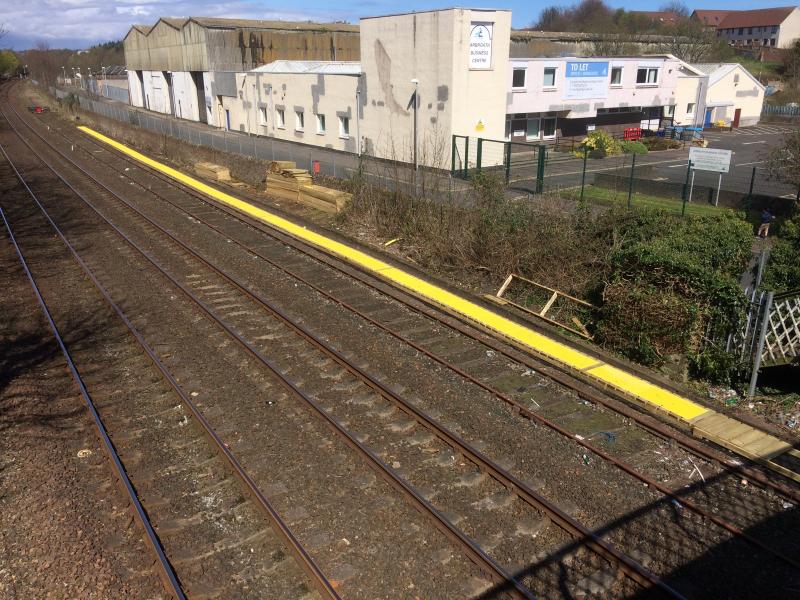 Photo of Up siding walkway at Arbroath