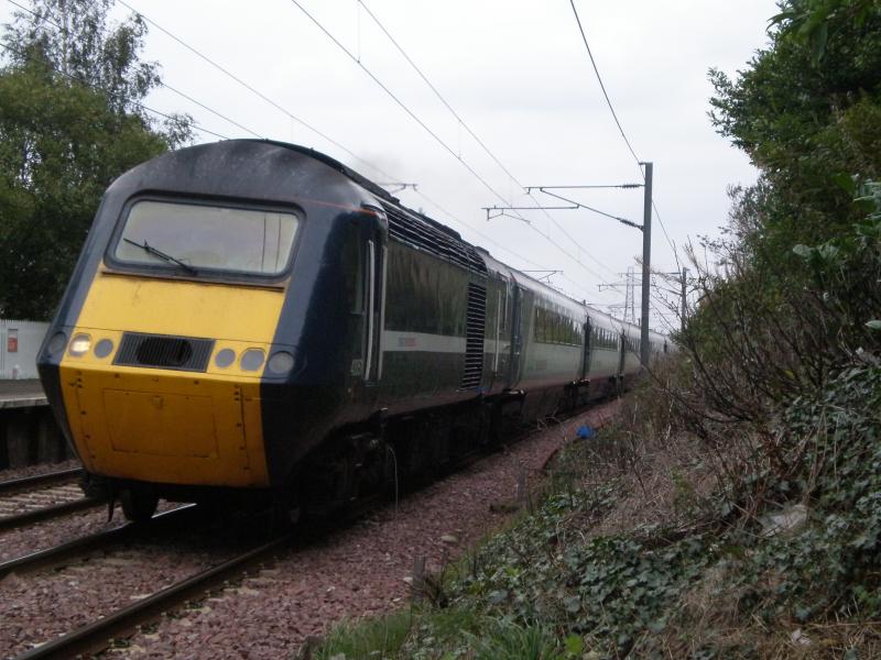 Photo of 43051 screaming through Kirknewton