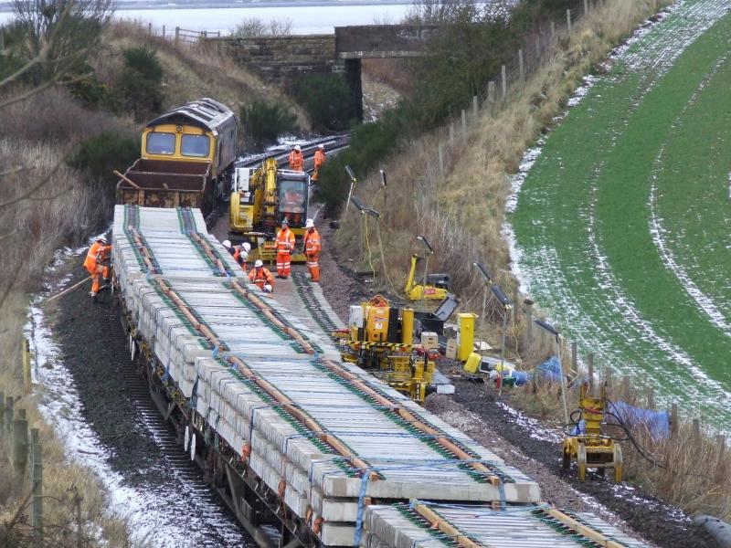 Photo of Track Renewal near Wormit Sunday 03 Feb 2019