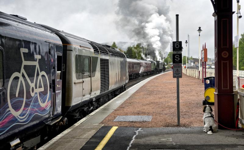 Photo of FLYING SCOTSMAN- MAYFLOWER AND ADMIRER AVIEMORE.jpg