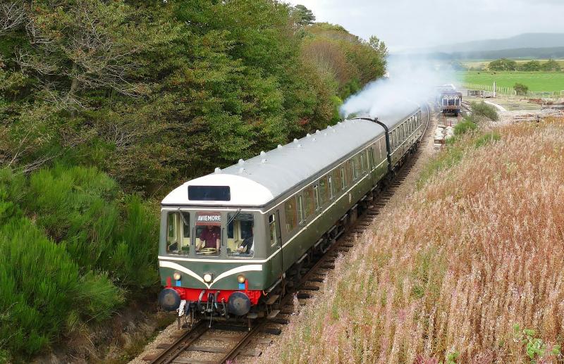 Photo of DMU departs Broomhill for Aviemore...28-9-19.