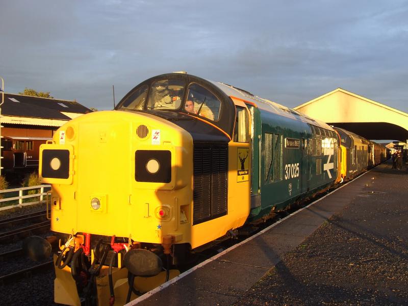 Photo of 37025 at sunset