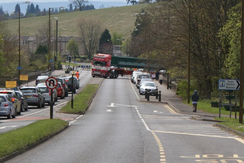 Photo of The new Bridgend, Dunblane footbridge deck