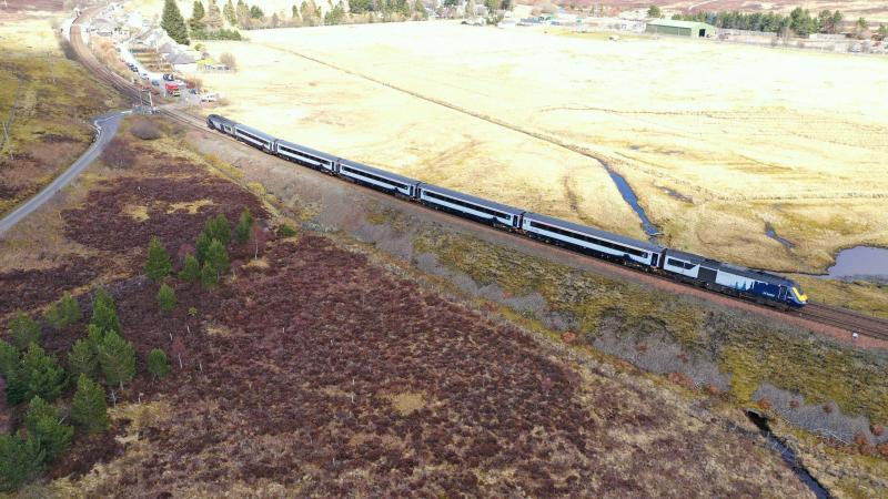 Photo of Derailed HST at Dalwhinnie.