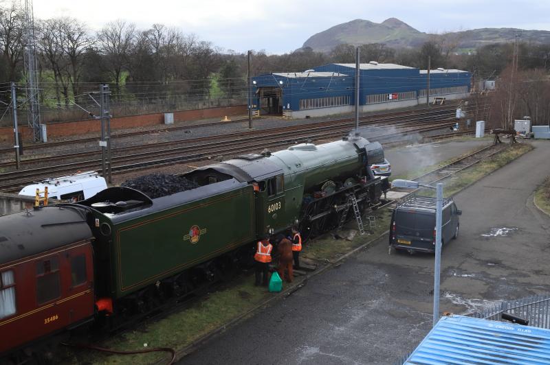 Photo of Flying Scotsman at Joppa Straight