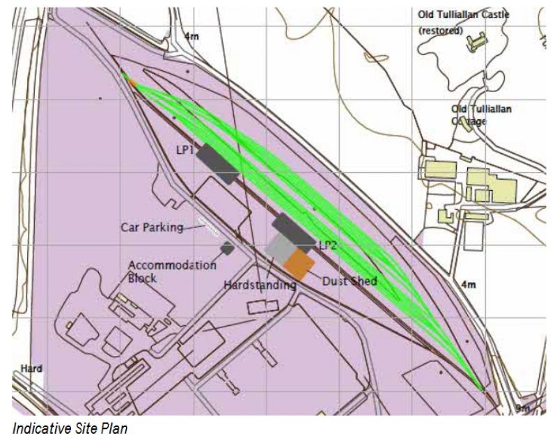 Photo of Tillicoultry Quarries indicative Kincardine Old Power Station Layout