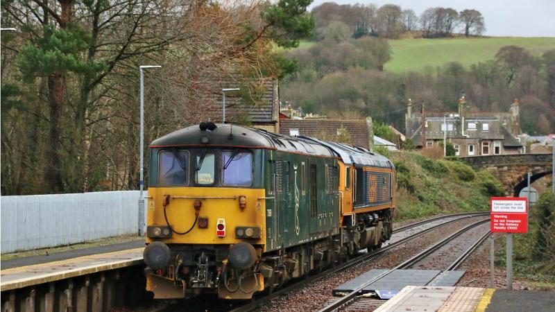 Photo of 66771 + 73969 light engine move to Inverness