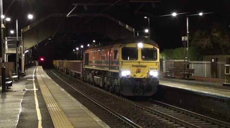 Photo of Freightliner 66419 6K06 21:41 Lenzie to Carlisle N.Y.