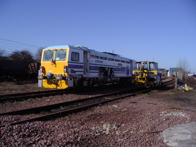 Photo of 08 Tamper stabled at Rutherglen OTP Depot