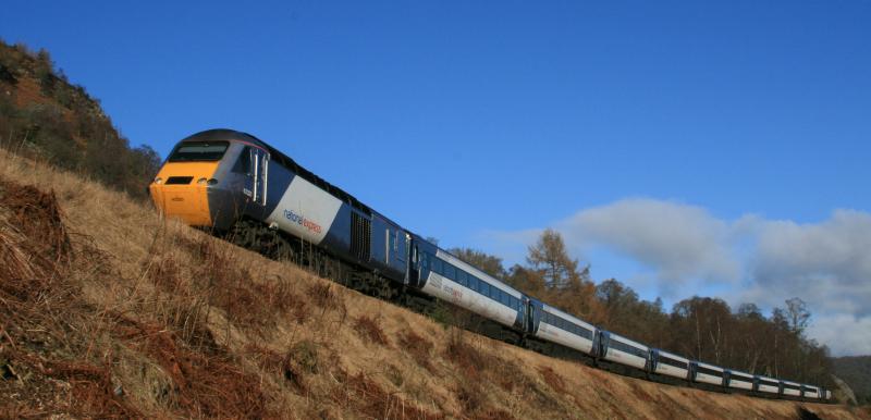 Photo of Inverness - LKX 10 03 09 passing Dunkeld