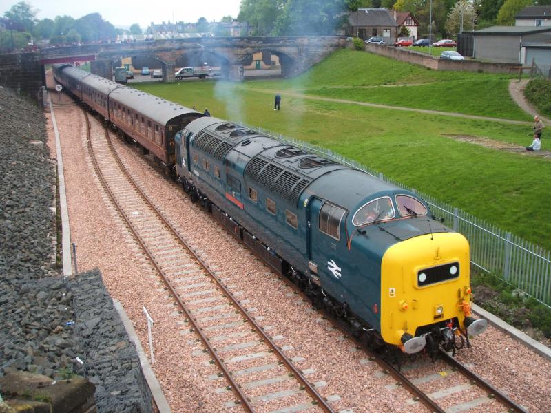 Photo of 55022 - History made at Alloa