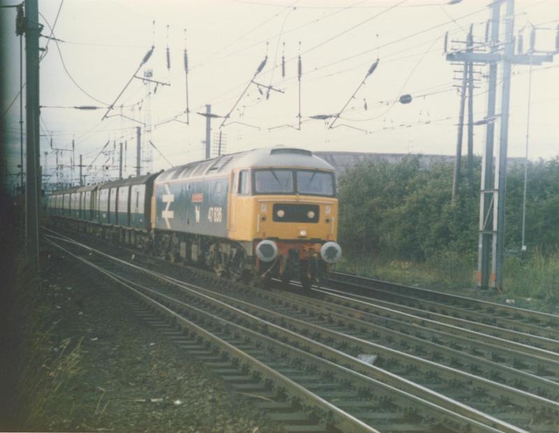 Photo of 47 636 southbound TPO at Mossend Yard