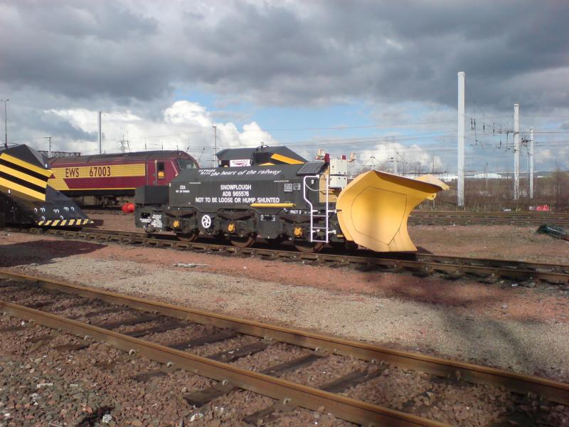 Photo of Beilhack Bogie Mounted Snowplough ADB965576 at Mossend