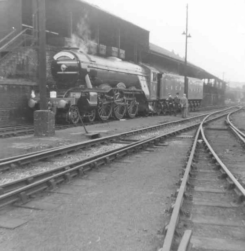 Photo of Flying Scotsman in St Margaret's shed 