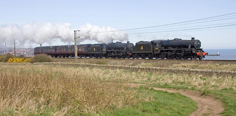 Photo of Black Fives pass Highcliffe, Spittal