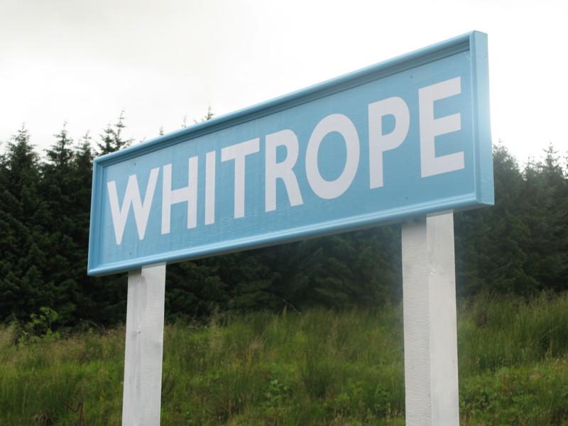 Photo of Whitrope platform sign