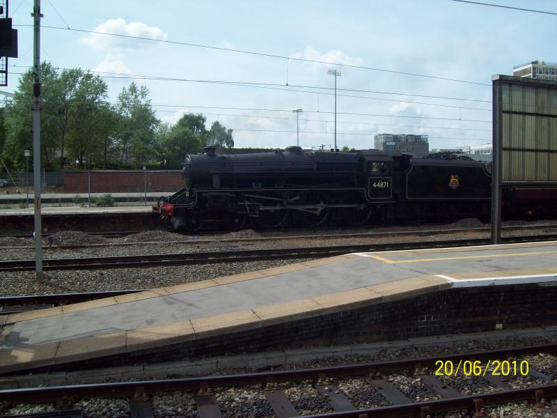 Photo of steam train at crewe