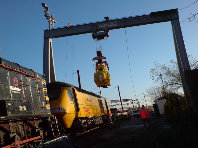 Photo of New engine being fitted 2