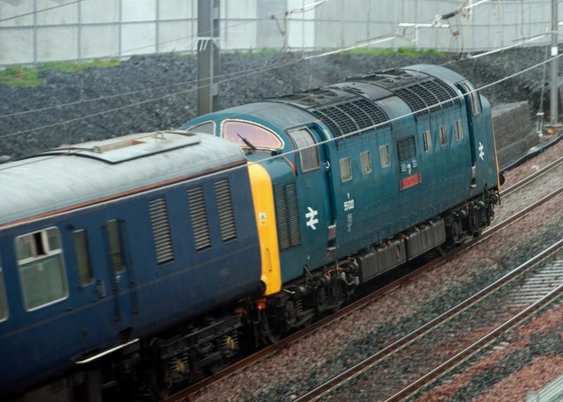 Photo of 55022 passes Drumgelloch with West Lothian Pioneer 6/11/10