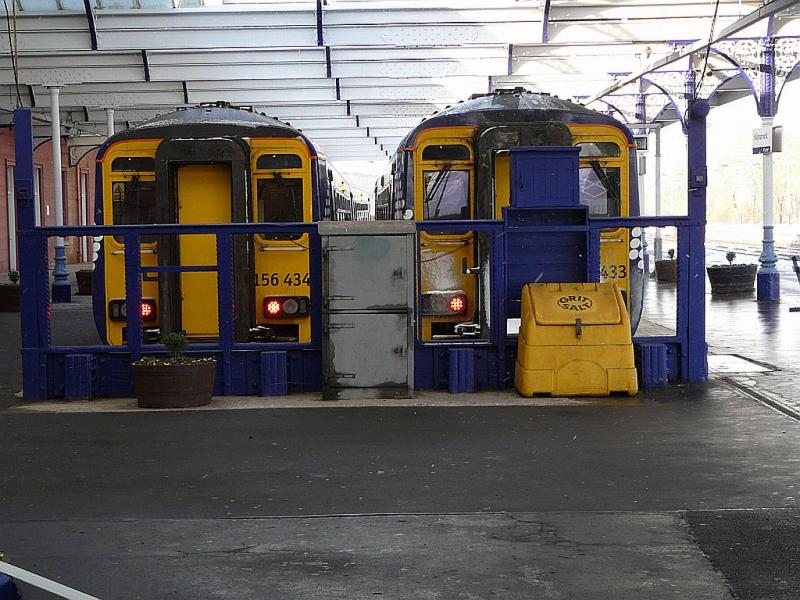 Photo of 156's in the bays at Kilmarnock