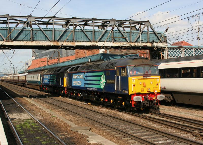 Photo of 47802 47501 with 47790 on Northern Belle at Doncaster