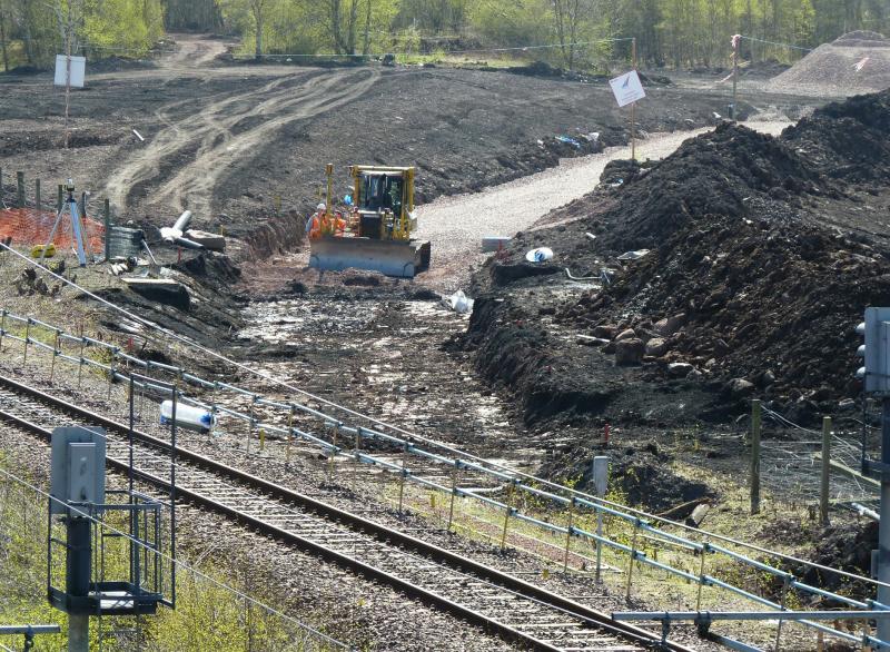 Photo of Ballast in place on Borders Railway