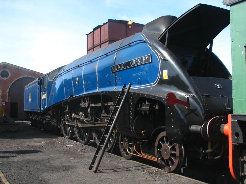 Photo of 60007 on shed at Bo'ness