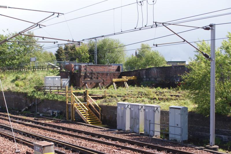 Photo of Old stops at Carstairs Junction